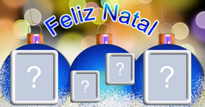 Montagem de Feliz Natal com 4 fotos. Faça a sua! Montagem de Feliz Natal com 4 fotos. Faça a sua!
