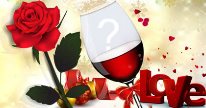 Coloque sua foto dentro da taça de vinho!  