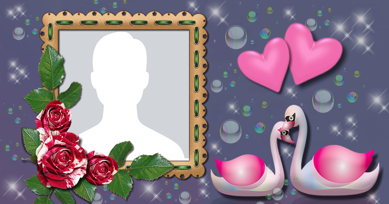 Linda moldura de Sisney com rosas. Adicione a sua foto! Linda moldura de Sisney com rosas. Adicione a sua foto!