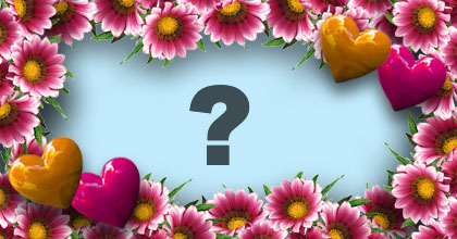 Linda moldura com borda de florzinhas. Adicione uma foto!