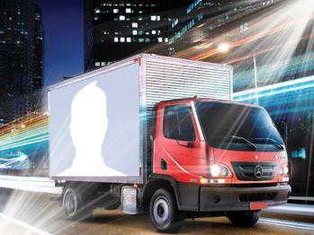 Coloque sua foto nesta moldura de caminhão!