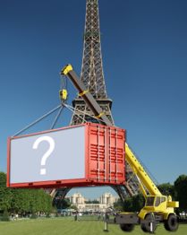 Coloque sua foto pendurada em um guindaste!