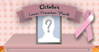 Moldura de campanha de prevenção ao cancer em inglês. Para apoiar, adicione uma foto!