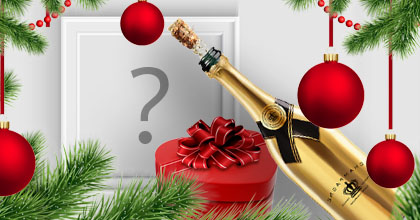 Linda moldura com arranjo de Natal. Adicione a sua foto!