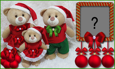 Linda moldura com ursinhos de Natal. Adicione a sua foto! Linda moldura com ursinhos de Natal. Adicione a sua foto!