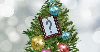 Moldura com foto na Arvore de Natal. Adicione a sua foto! Moldura com foto na Arvore de Natal. Adicione a sua foto!
