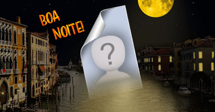 Moldura com frase de Boa Noite. Adcione sua foto!