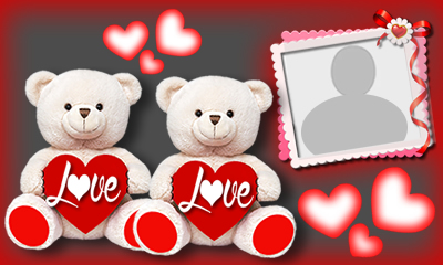 Moldura com ursinhos. Faça a sua adicionando uma foto!