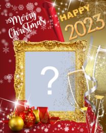 Moldura feliz Natal e feliz 2025!