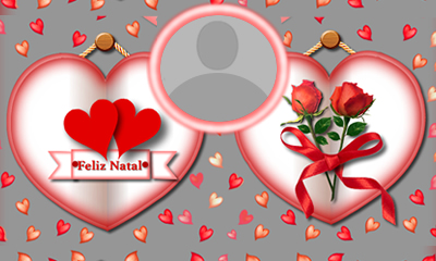 Linda moldura de Feliz Natal. Adicione a sua foto!