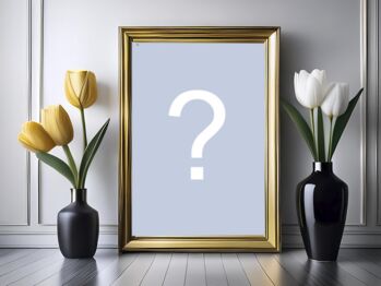 Moldura para fotos com vasos de flores, pretos. Adicione sua foto!