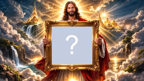 Crie uma linda foto montagem com Jesus segurando sua foto nas mãos! 😭🙏
