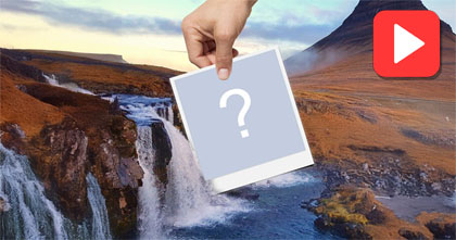 Crie um video com sua foto na cachoeira!