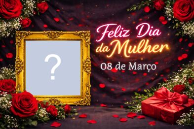 🌹 Moldura dia da mulher para imprimir 🌹