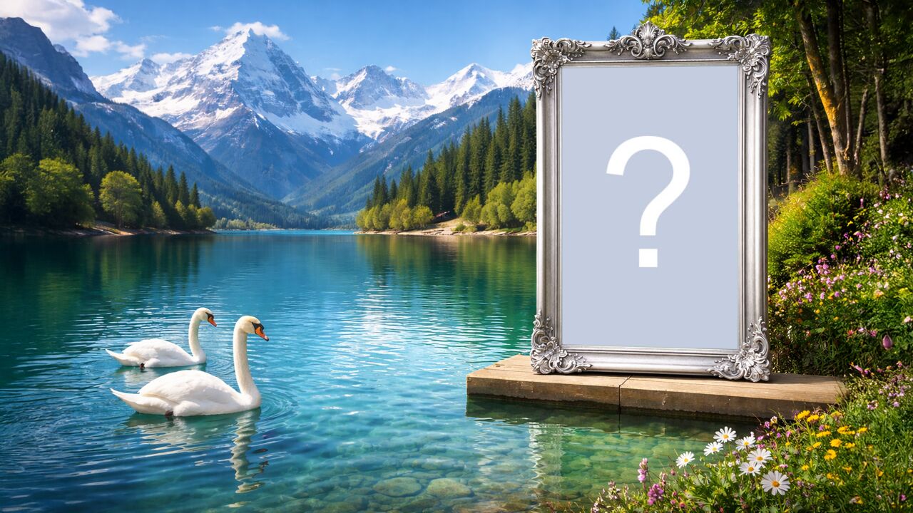 🐦‍⬛ Create a beautiful video with your photo on the lake and geese swimming! 🏞️🪿