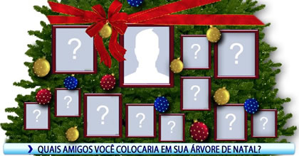Quais amigos você colocaria em sua árvore de natal?