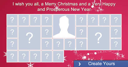 Create your Christmas photo collage with 25 friends!