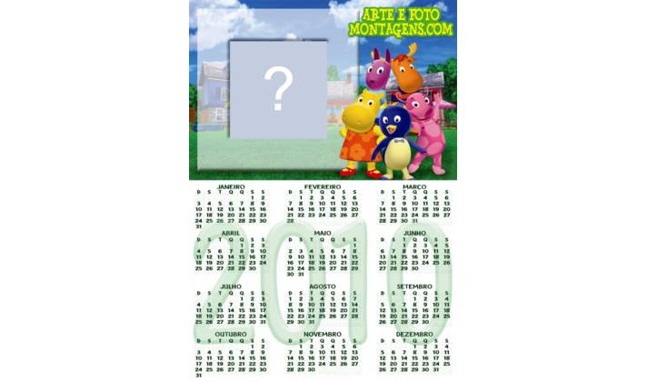 Moldura - Calendario Backyardigans