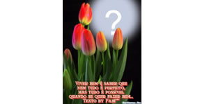 Montagem com frase da Vida. Faça com sua Foto!