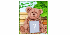 Faça uma Montagem fofa do Ursinho segurando Sua Foto!