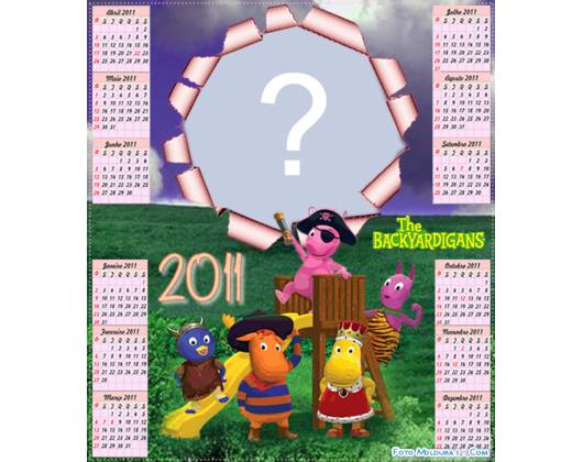 Moldura - Calendario Dos Backyardigans